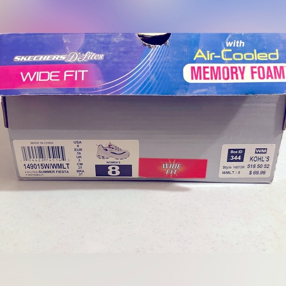 Skechers D’lites Summer Fiesta - women’s 8 wide fit - Picture 5 of 12